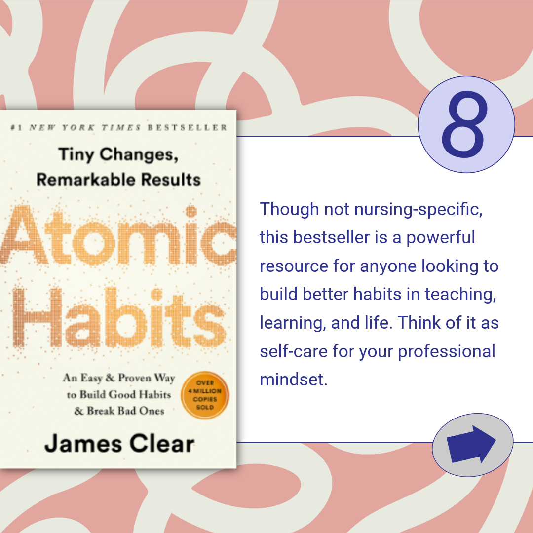 “Book 8: Atomic Habits – building better habits in teaching and life.”