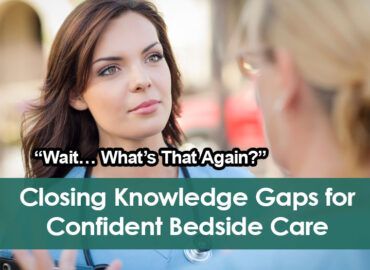 image of two nurses chatting, one has a blank stare