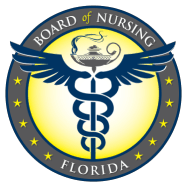 Florida Board of Nursing logo.